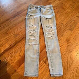 AMERICAN EAGLE WOMENS FOREVER SOFT HIGH RISE JEGGINGS NEW SIZE 6 / 28